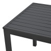 Kliton pakoworld aluminum beach table in black shade 45x45x41cm