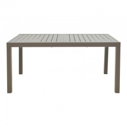 Extendable table Lafla pakoworld aluminum in champagne shade 160-240x90x75cm Extendable table Lafla pakoworld aluminum in champagne shade 160-240x90x75cm