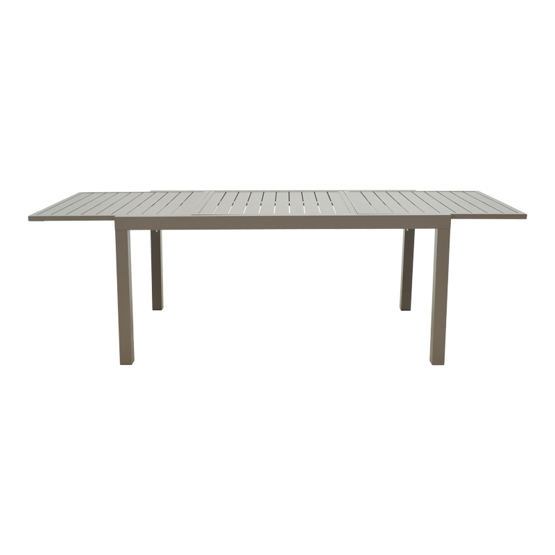 Extendable table Lafla pakoworld aluminum in champagne shade 160-240x90x75cm Extendable table Lafla pakoworld aluminum in champagne shade 160-240x90x75cm