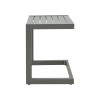 Τραπεζι Aether pakoworld αλουμίνιο σε ανθρακί απόχρωση 37.5x36.5x53εκ