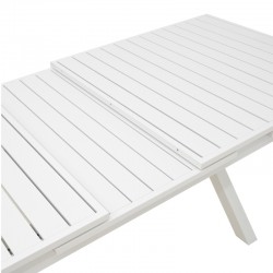 Expanding table Dagyn pakoworld white aluminum 180-240x90x76cm Expanding table Dagyn pakoworld white aluminum 180-240x90x76cm