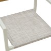 Aluminum armchair Savor pakoworld stackable white frame-textilene natural rattan 55x58x83cm