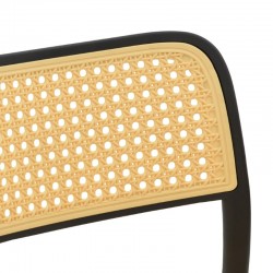 Chair Westley pakoworld pp natural-black 55x47x81cm Chair Westley pakoworld pp natural-black 55x47x81cm