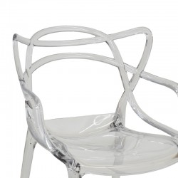 Chair Ramsei pakoworld PC clear 55x53x84cm Chair Ramsei pakoworld PC clear 55x53x84cm