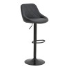 Boronez pakoworld folding bar stool black pu-with black base 47x49x112cm