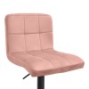Bar stool Remina pakoworld height adjustable rotten apple velvet-black matt base 44x44x112cm