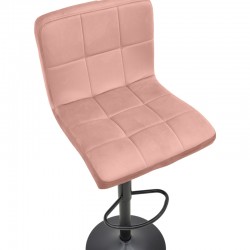 Bar stool Remina pakoworld height adjustable rotten apple velvet-black matt base 44x44x112cm Bar stool Remina pakoworld height adjustable rotten apple velvet-black matt base 44x44x112cm