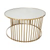 Coffee tables Boron Inart gold set 2pcs metal