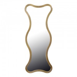 Καθρέπτης Boulen Inart μέταλλο σε χρυσή απόχρωση 51x2x126εκ