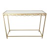 Console table Benda Inart metal in gold color 100x30x80cm