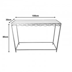 Κονσόλα Benda Inart μέταλλο σε χρυσή απόχρωση 100x30x80εκ