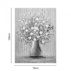 Canvas wall art Flowerpot I Inart 70x3x100cm Canvas wall art Flowerpot I Inart 70x3x100cm