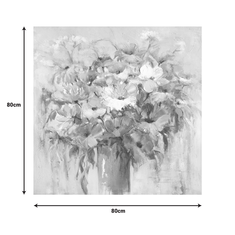 Canvas painting Spino II Inart 80x3x80cm Canvas painting Spino II Inart 80x3x80cm