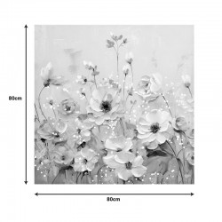 Canvas painting Rozy I Inart 80x3x80cm Canvas painting Rozy I Inart 80x3x80cm