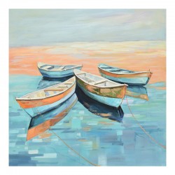 Canvas painting Boatty Inart 100x3x100cm Canvas painting Boatty Inart 100x3x100cm