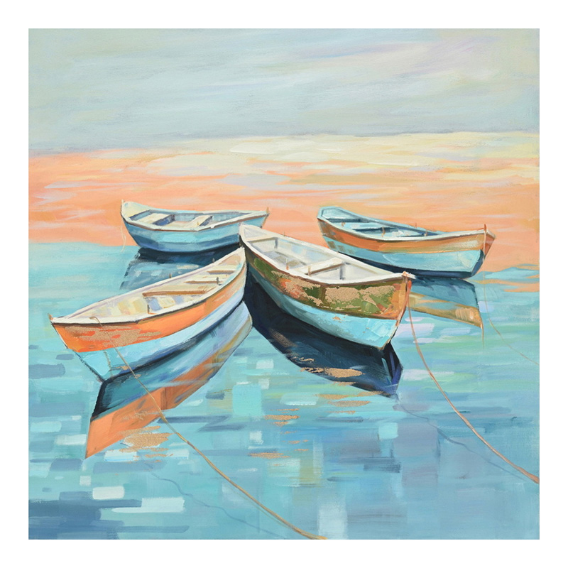 Canvas painting Boatty Inart 100x3x100cm