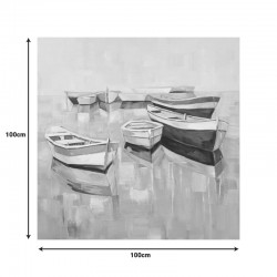 Canvas painting Boatty Ι Inart 100x3x100cm Canvas painting Boatty Ι Inart 100x3x100cm