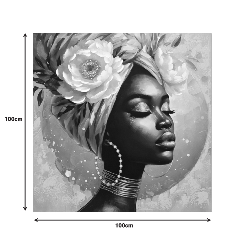 Canvas painting Giara Inart 100x3x100cm Canvas painting Giara Inart 100x3x100cm