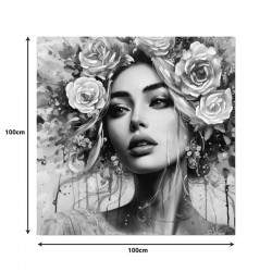 Canvas painting Prima Ι Inart 100x3x100cm Canvas painting Prima Ι Inart 100x3x100cm
