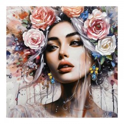 Canvas painting Prima Ι Inart 100x3x100cm Canvas painting Prima Ι Inart 100x3x100cm
