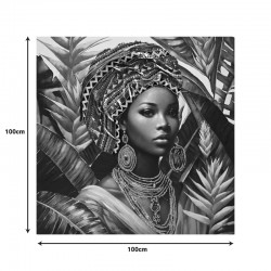 Canvas painting Gangalo Inart 100x3x100cm Canvas painting Gangalo Inart 100x3x100cm