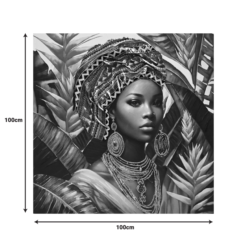 Canvas painting Gangalo Inart 100x3x100cm Canvas painting Gangalo Inart 100x3x100cm