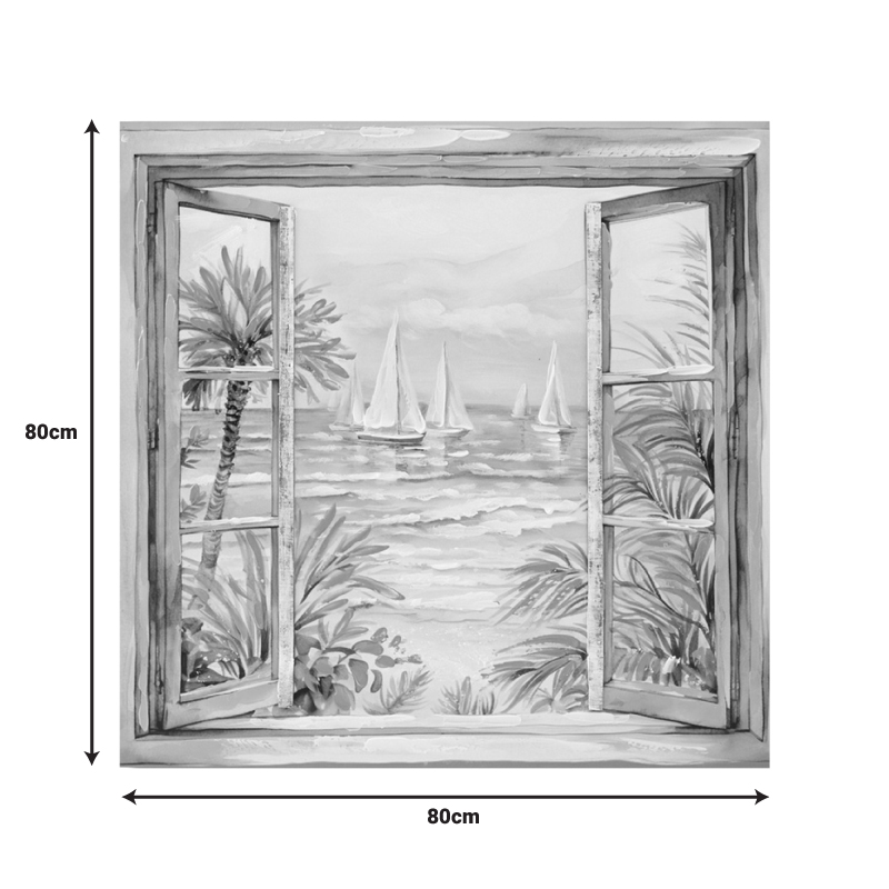 Canvas painting Deive Inart 80x3x80cm Canvas painting Deive Inart 80x3x80cm