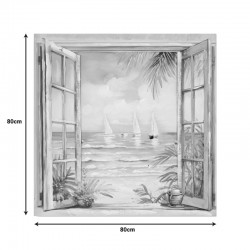 Canvas painting Deive Ι Inart 80x3x80cm Canvas painting Deive Ι Inart 80x3x80cm