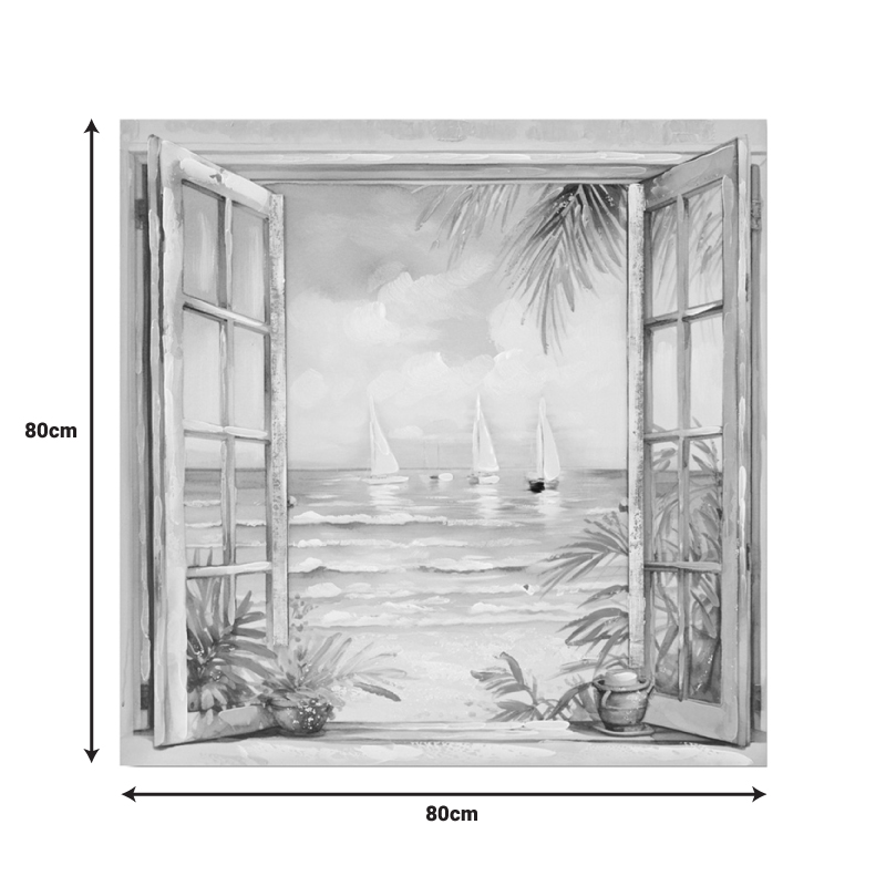 Canvas painting Deive Ι Inart 80x3x80cm Canvas painting Deive Ι Inart 80x3x80cm