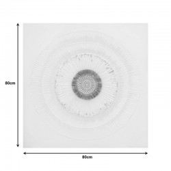Canvas painting Circled Inart 80x3x80cm Canvas painting Circled Inart 80x3x80cm