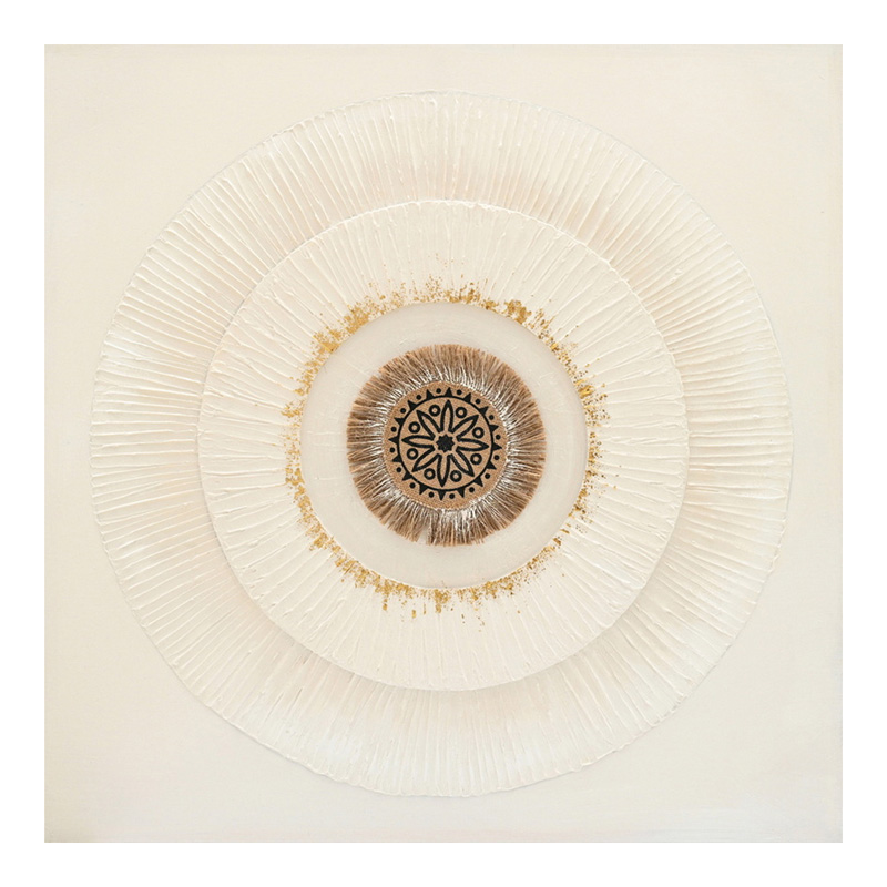 Canvas painting Circled I Inart 80x3x80cm