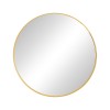 Καθρέπτης Nhaos pakoworld χρυσό αλουμίνιο Φ60x2.5εκ