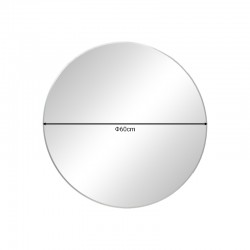 Mirror Nhaos Inart black aluminum D60x2.5cm Mirror Nhaos Inart black aluminum D60x2.5cm