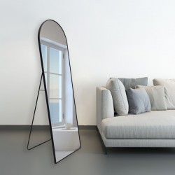 Mirror Lorens I Inart black aluminum 60x40x160cm Mirror Lorens I Inart black aluminum 60x40x160cm