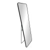 Floor mirror Jayrens pakoworld aluminum in silver-black 50x40x160cm