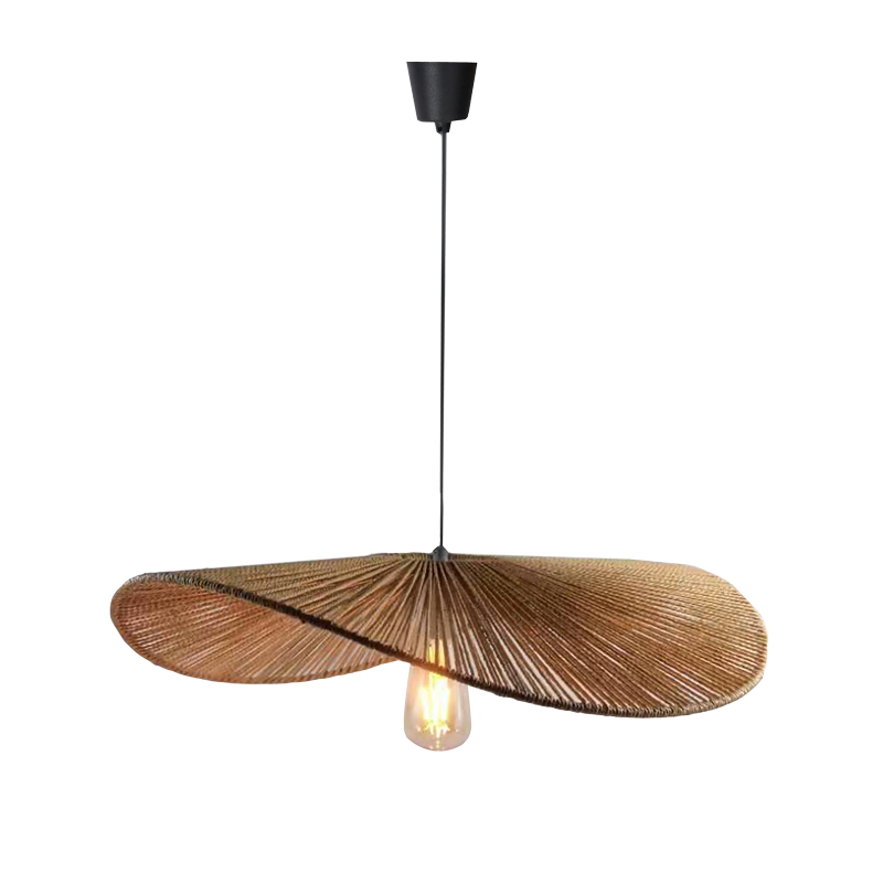 Ceiling light Haris Inart E27 rope in brown colorD60x12.5cm Ceiling light Haris Inart E27 rope in brown colorD60x12.5cm