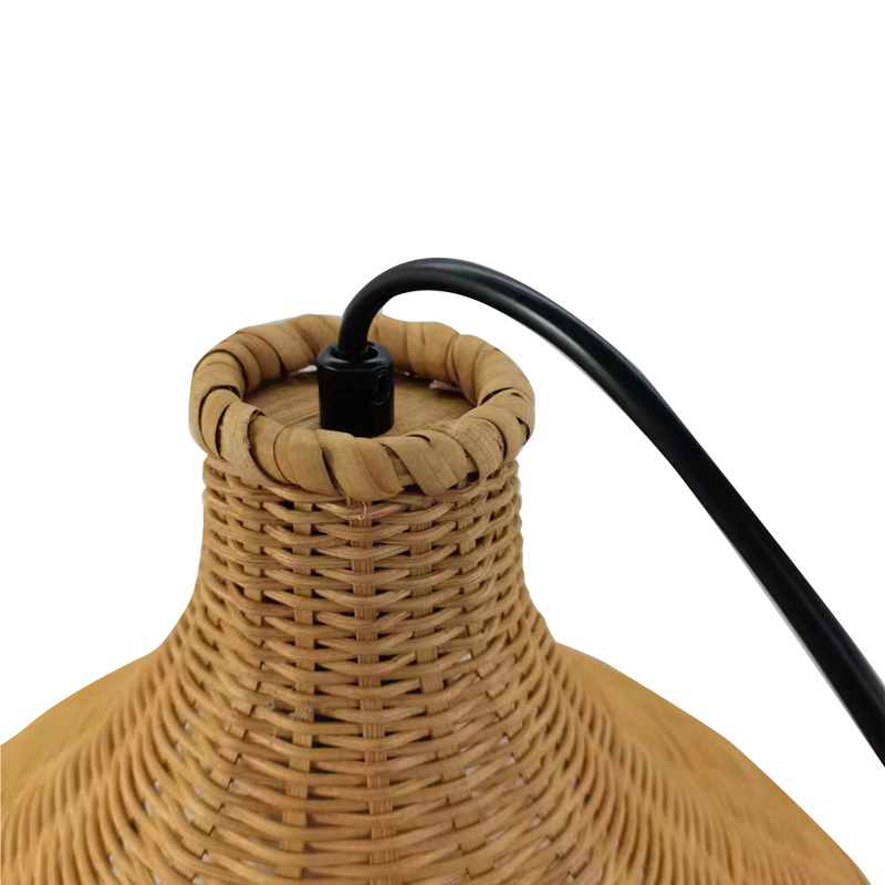Ceiling light Axien Inart E27 bamboo in natural colorD42χ48cm Ceiling light Axien Inart E27 bamboo in natural colorD42χ48cm