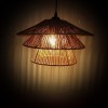 Ceiling light Oakim Inart E27 brown paper rope D35.5χ19cm