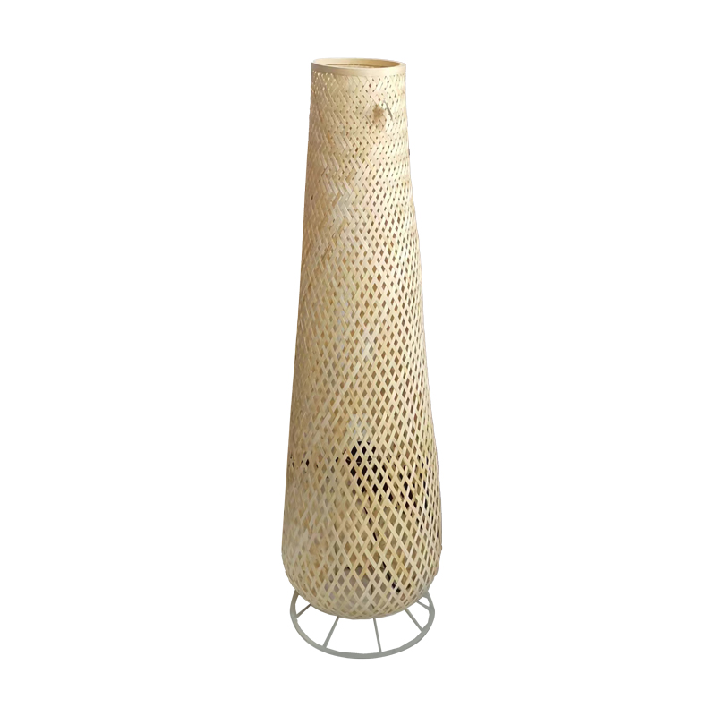 Floor lamp Solian Inart E27 natural bamboo D27x96cm