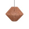 Ceiling light Palmo Inart E27 rope in natural color D40x32cm