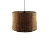 Φωτιστικό οροφής Siwel Inart Ε27 μπαμπού σε καφέ απόχρωση Φ40x27εκ