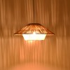 Ceiling light Jarpie Inart E27 rope in natural color D49.5χ20cm