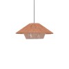 Ceiling light Jarpie Inart E27 rope in natural color D49.5χ20cm