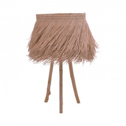 Table lamp Herfo Inart E27 rattan in natural color D45χ58.8cm Table lamp Herfo Inart E27 rattan in natural color D45χ58.8cm
