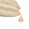 Cushion Labrinth Inart beige-ecru fabric 45x45x2.5cm