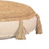 Puff chair  pillow Εlefon Inart natural-ecru fabric D35x12cm