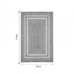 Χαλί Mazir Inart μπεζ-εκρού γιούτα 120x180x1εκ