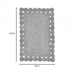 Χαλί Doze Inart μπεζ 100% γιούτα 120x180x1εκ