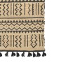 Carpet Utrion Inart natural-black jute-cotton 120x180x1cm