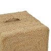 Stool Tresa Inart natural 100% jute 50x50x35cm